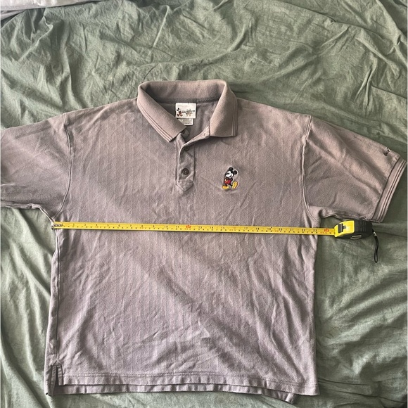 Walt Disney World Mickey Mouse Embroidery Men’s Large Gray Polo - Picture 2 of 5